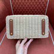 Uubags Louis Vuitton M26025 Capucines BB Bag Rattan And Cowhide In Brown 18x27x9cm - 6