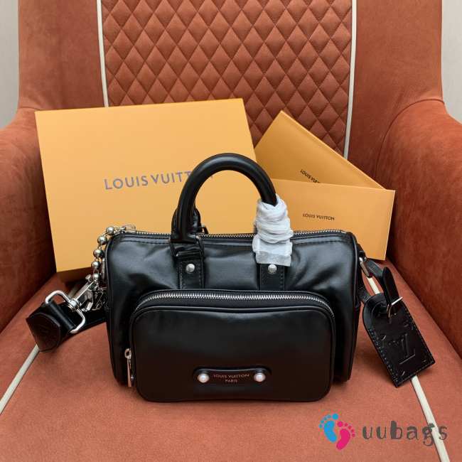 Uubags Louis Vuitton M13988 Keepall Cargo Bandoulière 25 Bag In Black 25x15x11cm - 1