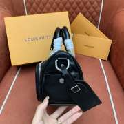 Uubags Louis Vuitton M13988 Keepall Cargo Bandoulière 25 Bag In Black 25x15x11cm - 5