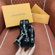 Uubags Louis Vuitton M13987 nylon bag black calfskin 25x17.5x11cm - 5
