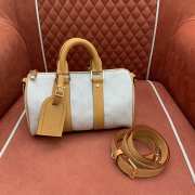 Uubags Louis Vuitton M15076 Keepall Bandoulière 25 Bag Off-White 25x15x11cm - 1