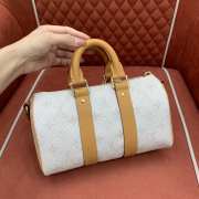 Uubags Louis Vuitton M15076 Keepall Bandoulière 25 Bag Off-White 25x15x11cm - 6