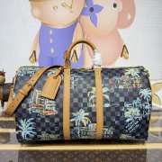 Uubags Louis Vuitton N00227 Keepall Bandoulière Bag Marine Blue 50x29x23cm - 1