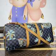 Uubags Louis Vuitton N00227 Keepall Bandoulière Bag Marine Blue 50x29x23cm - 6