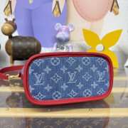 Uubags Louis Vuitton M14997 Neverfull Inside Out BB LV x TM bag monogram denim with cherry motif 26.5x16.5x11cm - 5