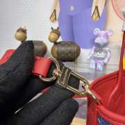 Uubags Louis Vuitton M14997 Neverfull Inside Out BB LV x TM bag monogram denim with cherry motif 26.5x16.5x11cm - 4