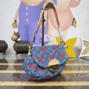 Uubags Louis Vuitton M13680 Sunset LV x TM bag monogram denim with cherry motif 27x18x3cm - 6