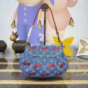 Uubags Louis Vuitton M13680 Sunset LV x TM bag monogram denim with cherry motif 27x18x3cm - 5