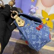 Uubags Louis Vuitton M13680 Sunset LV x TM bag monogram denim with cherry motif 27x18x3cm - 3