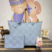Uubags Louis Vuitton N00198 Nevereverfull Bag Denim Blue 60x38x23cm - 1