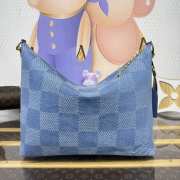 Uubags Louis Vuitton N00202 Vagabond Hobo Bag Denim Blue 38x35x12cm - 4