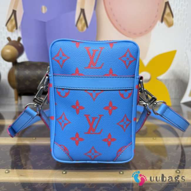 Uubags Louis Vuitton M14685 Danube cross-body bag In blue/red 16x21x6cm - 1