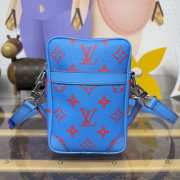 Uubags Louis Vuitton M14685 Danube cross-body bag In blue/red 16x21x6cm - 1