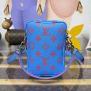 Uubags Louis Vuitton M14685 Danube cross-body bag In blue/red 16x21x6cm - 4