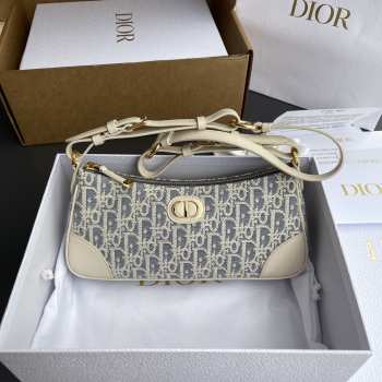 Uubags Dior 30 Montaigne Wanderlust Mini Bag Blue Dior Oblique Chambray 26x12x7cm