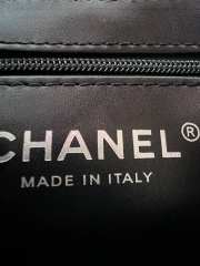 Uubags Chanel Black And Grey Printed Denim Nano Kelly Flap Bag 13x19x7cm - 6