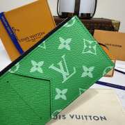 Uubags Louis Vuitton M30829 Coin Card Holder In Green 8x14.5x1cm - 5