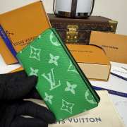 Uubags Louis Vuitton M30301 Pocket Organizer Wallet In Green 7.5x11.1x1cm - 6