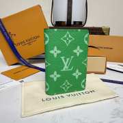 Uubags Louis Vuitton M30301 Pocket Organizer Wallet In Green 7.5x11.1x1cm - 5