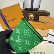 Uubags Louis Vuitton M30301 Pocket Organizer Wallet In Green 7.5x11.1x1cm - 3