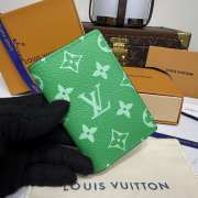 Uubags Louis Vuitton M30301 Pocket Organizer Wallet In Green 7.5x11.1x1cm - 2