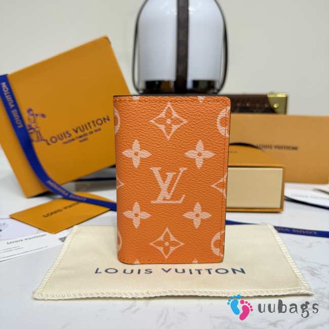 Uubags Louis Vuitton M30301 Pocket Organizer Wallet In Orange 7.5x11.1x1cm - 1