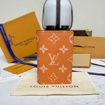 Uubags Louis Vuitton M30301 Pocket Organizer Wallet In Orange 7.5x11.1x1cm
