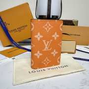 Uubags Louis Vuitton M30301 Pocket Organizer Wallet In Orange 7.5x11.1x1cm - 5