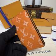 Uubags Louis Vuitton M30301 Pocket Organizer Wallet In Orange 7.5x11.1x1cm - 4