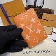 Uubags Louis Vuitton M30301 Pocket Organizer Wallet In Orange 7.5x11.1x1cm - 2