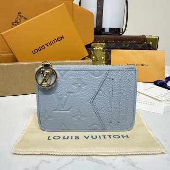 Uubags Louis Vuitton M83645 Romy Card Holder Blue Washed 12x8x0.8cm