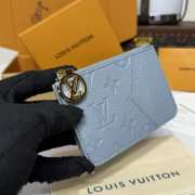 Uubags Louis Vuitton M83645 Romy Card Holder Blue Washed 12x8x0.8cm - 6