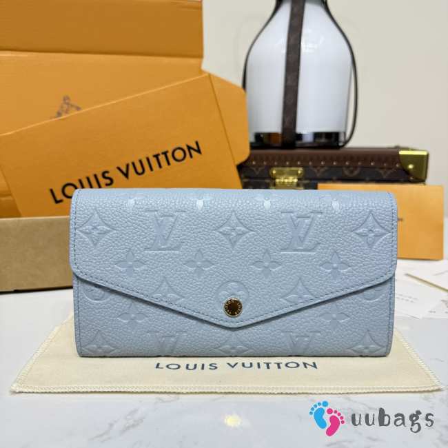 Uubags Louis Vuitton M17779 Sarah Wallet In Blue Washed 19x10.5x2cm - 1