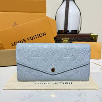 Uubags Louis Vuitton M17779 Sarah Wallet In Blue Washed 19x10.5x2cm