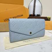 Uubags Louis Vuitton M17779 Sarah Wallet In Blue Washed 19x10.5x2cm - 5