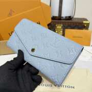 Uubags Louis Vuitton M17779 Sarah Wallet In Blue Washed 19x10.5x2cm - 4