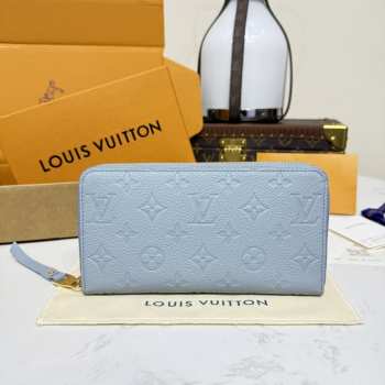 Uubags Louis Vuitton M82212 Zippy Wallet Blue Washed 19.5x10.5x2.5cm