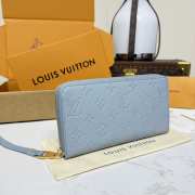 Uubags Louis Vuitton M82212 Zippy Wallet Blue Washed 19.5x10.5x2.5cm - 6
