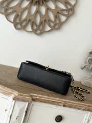 Uubags Chanel Vintage Diana 1995 Medium Black Caviar Flap Bag 25x16x8cm - 2