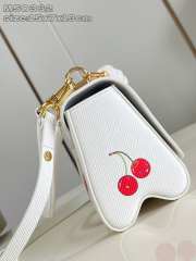 Uubags Louis Vuitton M13239 LV x TM Twist PM white Epi grained cowhide leather 19x15x7cm - 2
