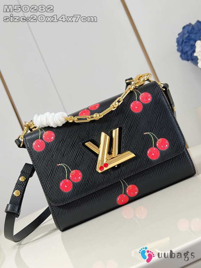 Uubags Louis Vuitton M13239 LV x TM Twist PM black Epi grained cowhide leather 19x15x7cm - 1