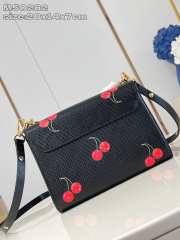 Uubags Louis Vuitton M13239 LV x TM Twist PM black Epi grained cowhide leather 19x15x7cm - 4