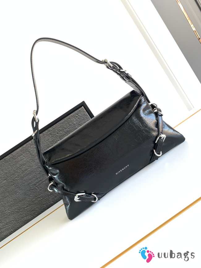 Uubags Givenchy P'tit Voyou leather shoulder bag in black 32x15x9.5cm - 1