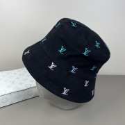Uubags Louis Vuitton M7978L Blason Shading Denim Bucket Double Sided Hat In Black - 6
