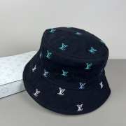 Uubags Louis Vuitton M7978L Blason Shading Denim Bucket Double Sided Hat In Black - 4