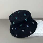 Uubags Louis Vuitton M7978L Blason Shading Denim Bucket Double Sided Hat In Black - 3
