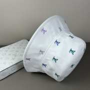 Uubags Louis Vuitton M7978L Blason Shading Denim Bucket Double Sided Hat In White - 3