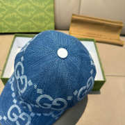 Uubags Gucci Original GG baseball denim cap blue - 6