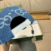 Uubags Gucci Original GG baseball denim cap blue - 3