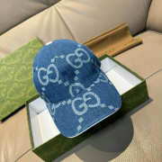 Uubags Gucci Original GG baseball denim cap blue - 2